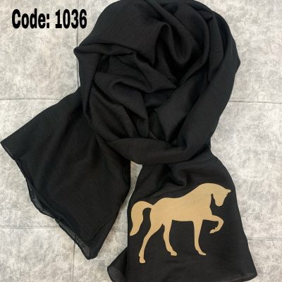 شال مشکی اسبی 1036