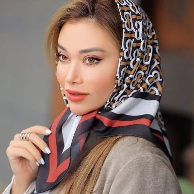 بیبی اسکارف طرح باربری 3007