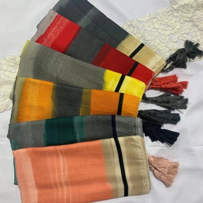 شال آبرنگی منگوله دار 3036
