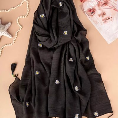 شال موهر بابونه گلدوزی