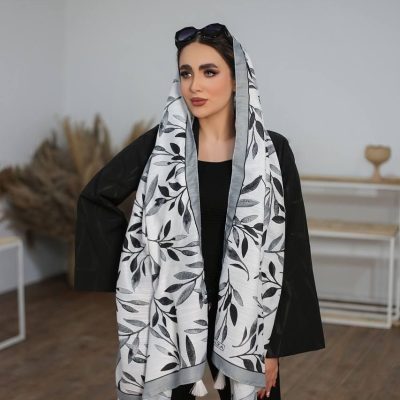کالکشن سفید مشکی طرح برگ