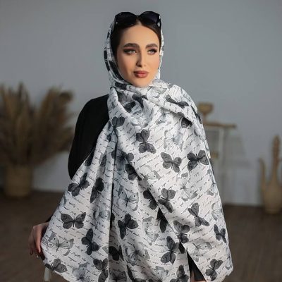کالکشن سفید مشکی طرح پروانه
