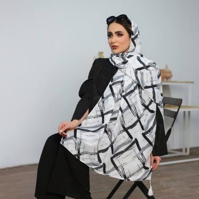 کالکشن سفید مشکی طرح خطی