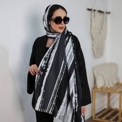 کالکشن سفید مشکی طرح آبرنگی